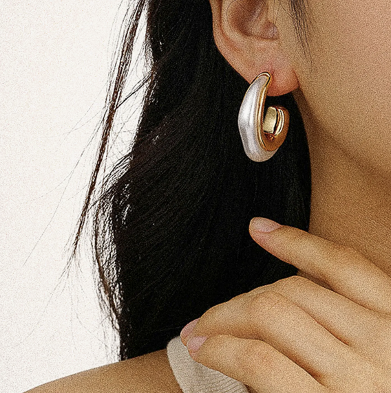 Elysian Glow Hoop Earrings