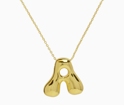 Bubble Initial Necklace