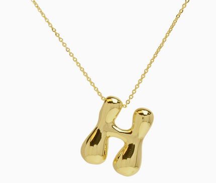 Bubble Initial Necklace