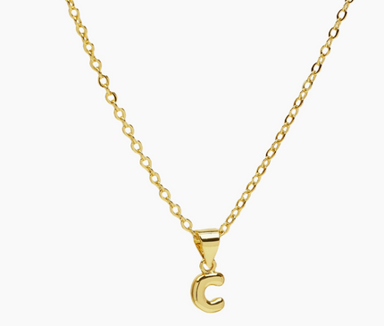 Mini Bubble Initial Necklace