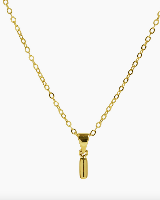 Mini Bubble Initial Necklace