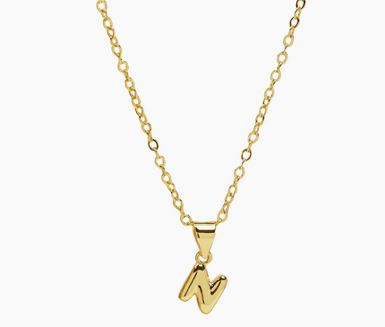 Mini Bubble Initial Necklace